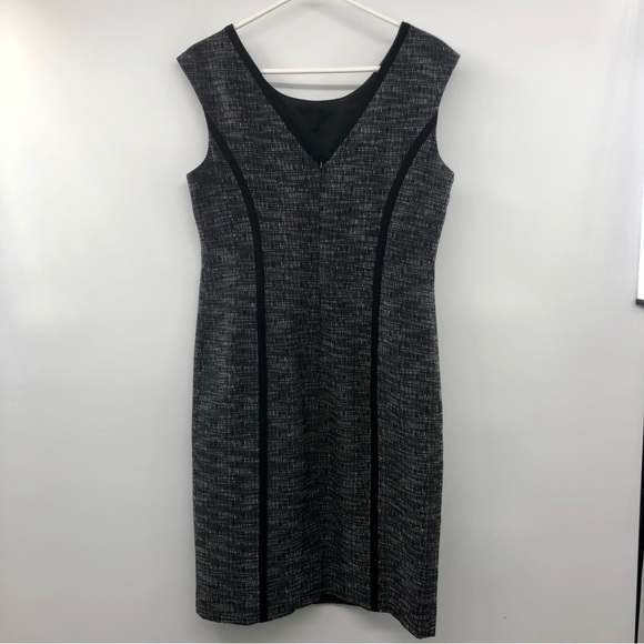 Rafaella Dress Womens 8 Used Black Cream Sleeveless - Picture 6 of 12